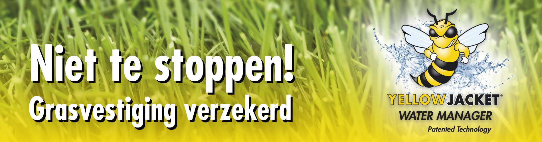 Niet te stoppen! Grasvestiging verzekerd. Exclusief voor Greenkeepers